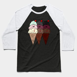 Ice Cream Emotions Baseball T-Shirt